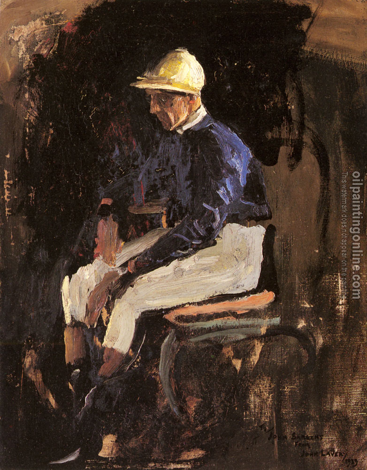 Sir John Lavery - A Portrait Of Joe Childs The Rothschilds Jockey